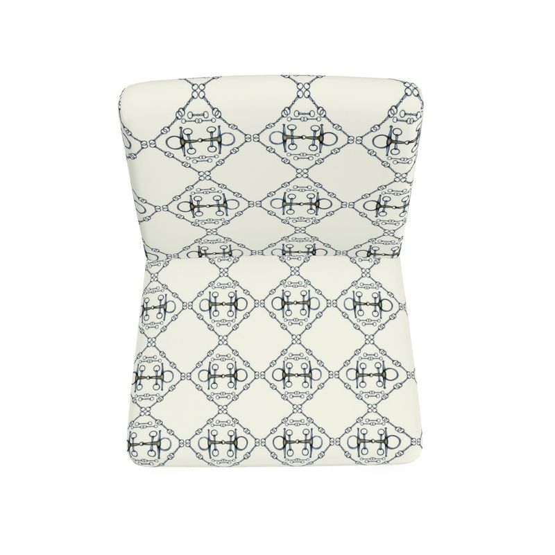 Silver Bit Motif Chair