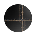 Round Equestrian Bit Motif Side Table