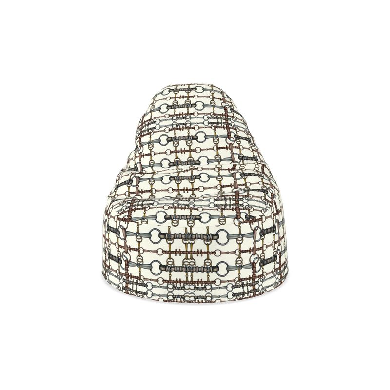 Ivory Bit Motif Bean Bag Chair Main image