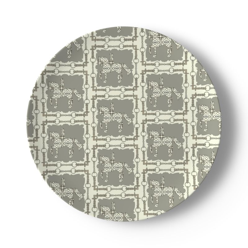 Equestrian Dressage Set of China Plates