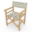 Ivory Tri Color Linear Bit Directors Chair