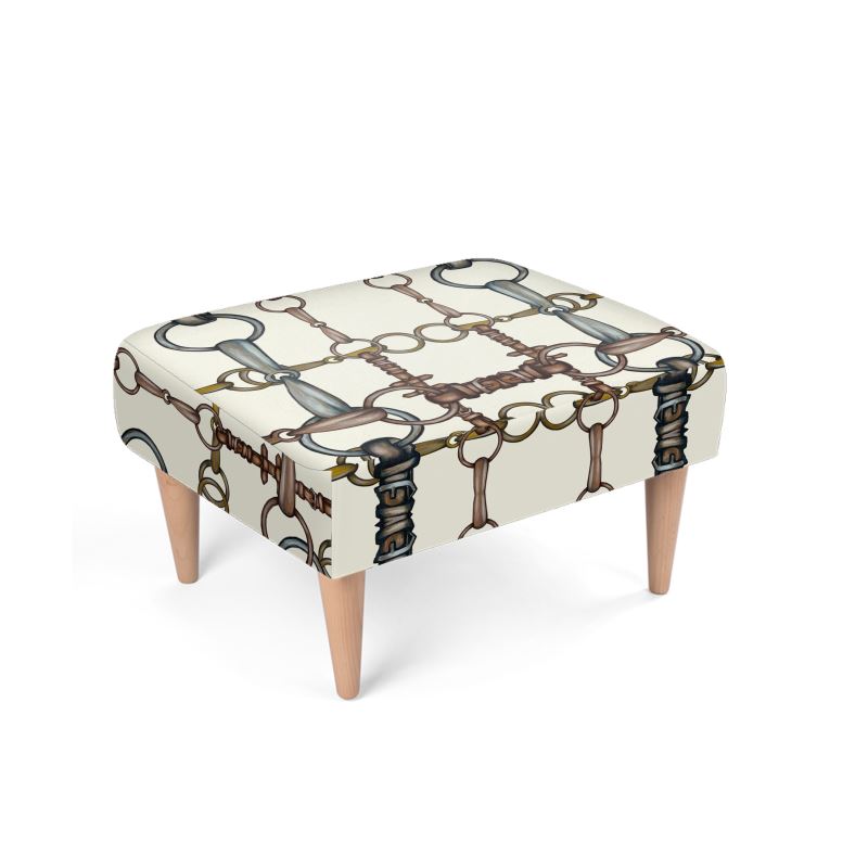 Ivory Snaffle Bit Equestrian Footstool Main image