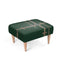 Hunter Green Bit Motif Foot Stool