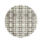 Ivory Chaos Bit Motif Round Side table