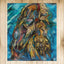 Expressionistic Horse Painting Rug 4x5ft