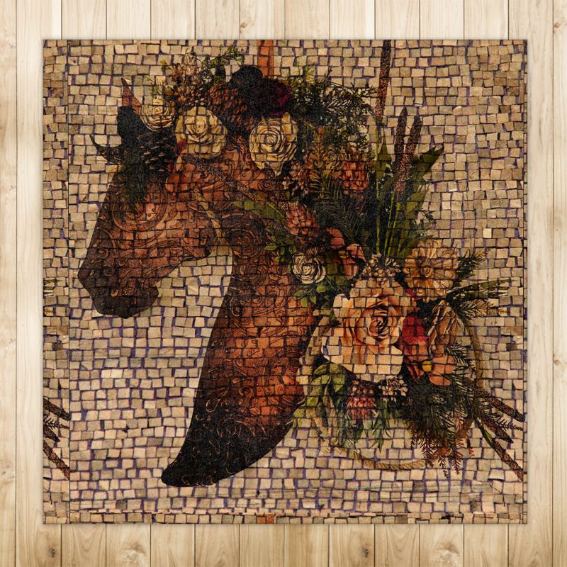 Mosaic Artistic Horse Rug 4x4ft Main image