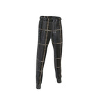 Black Equestrian Bit Pattern Joggers