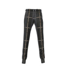 Black Equestrian Bit Pattern Joggers
