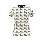 Ivory Piaffe Dressage Horse Motif T Shirt