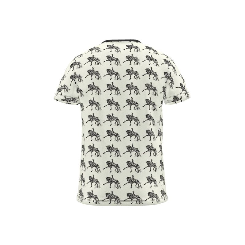 Ivory Piaffe Dressage Horse Motif T Shirt Secondary image