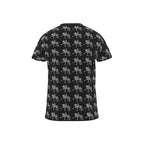 Dressage Horse Motif Black T Shirt