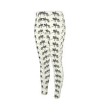 Ivory Piaffe Dressage Horse Motif High Waisted Leggings
