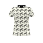 Ivory Dressage Horse Motif T Shirt