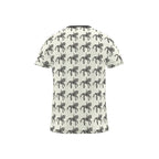 Ivory Dressage Horse Motif T Shirt