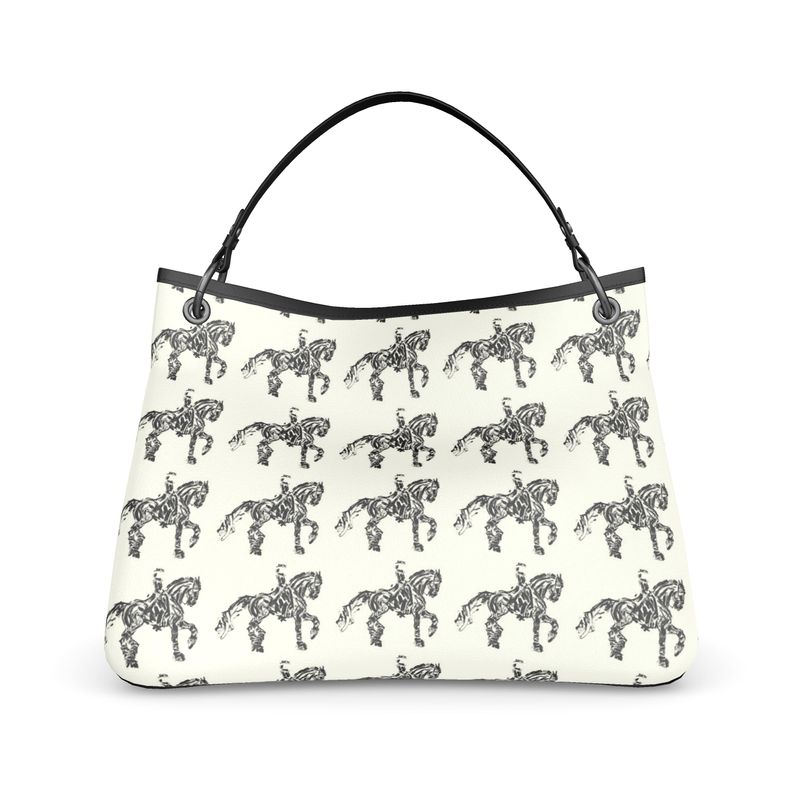 Piaffe Dressage Motif Slouch Bag
