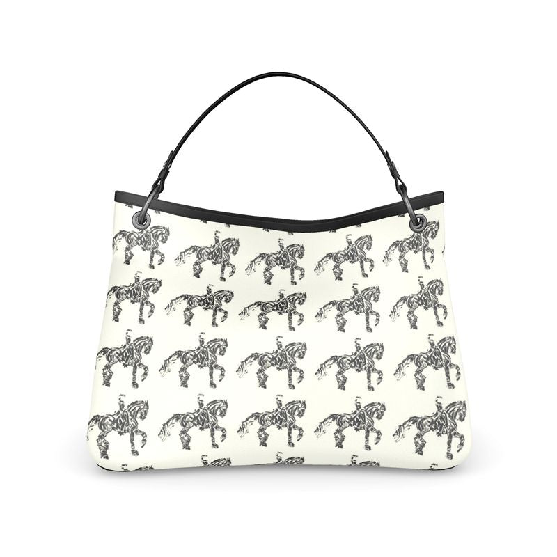 Piaffe Dressage Motif Slouch Bag