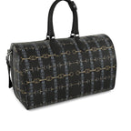 Black Bit Motif Duffle Bag