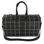 Black Bit Motif Duffle Bag