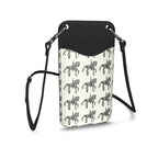 Dressage Horse Motif Leather Phone Case with Strap