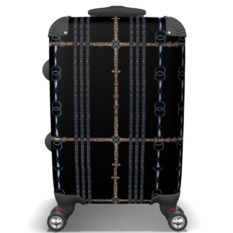 Black Rein and Bit Patten Suitcase Secondary image