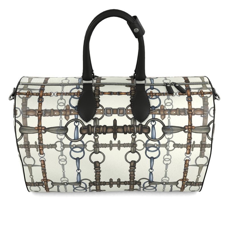 Large Ivory Chaos Bit Pattern Duffle Bag