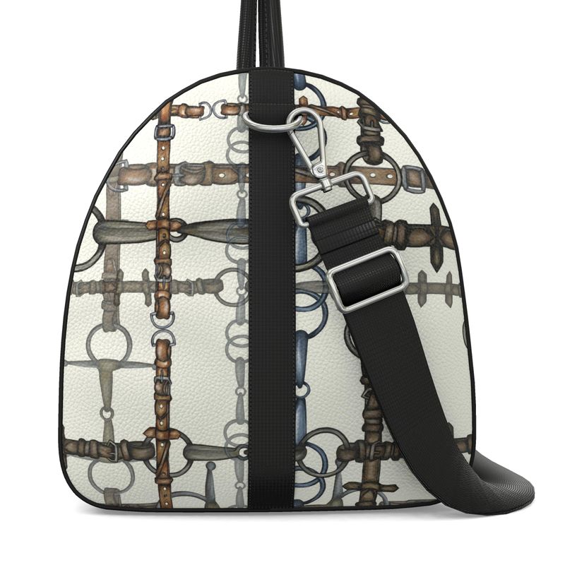Large Ivory Chaos Bit Pattern Duffle Bag