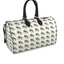 Large Ivory Piaffe Dressage Horse Motif Duffle Bag