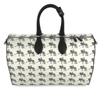 Large Ivory Piaffe Dressage Horse Motif Duffle Bag