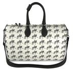Large Ivory Piaffe Dressage Horse Motif Duffle Bag