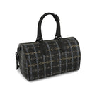Small Black Rein and Bit Pattern Duffle Bag