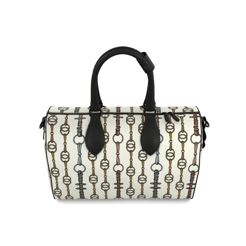 Small Linear Bit Pattern Duffle Bag Secondary image
