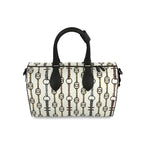 Small Linear Bit Pattern Duffle Bag