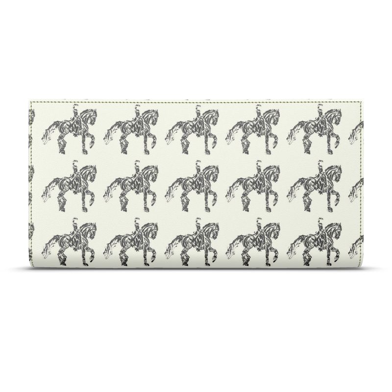 Dressage Horse Motif Leather Wallet Main image