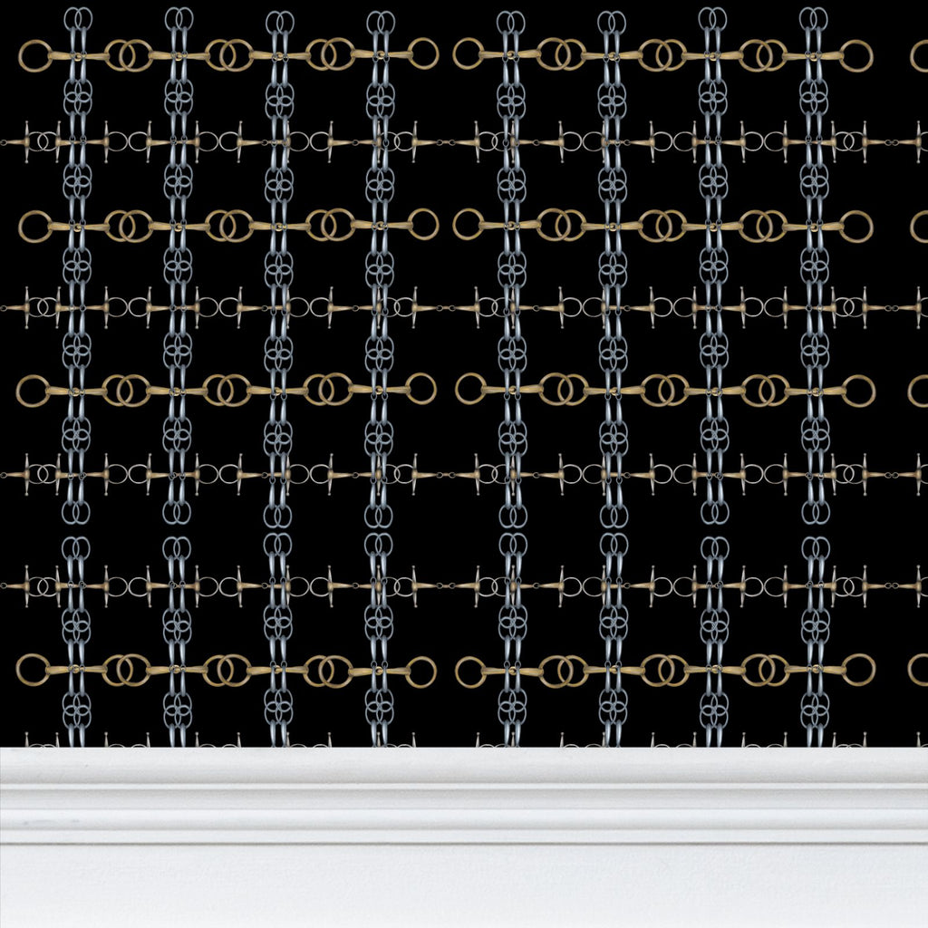 Black Gold and Silver Bit Wallpaper