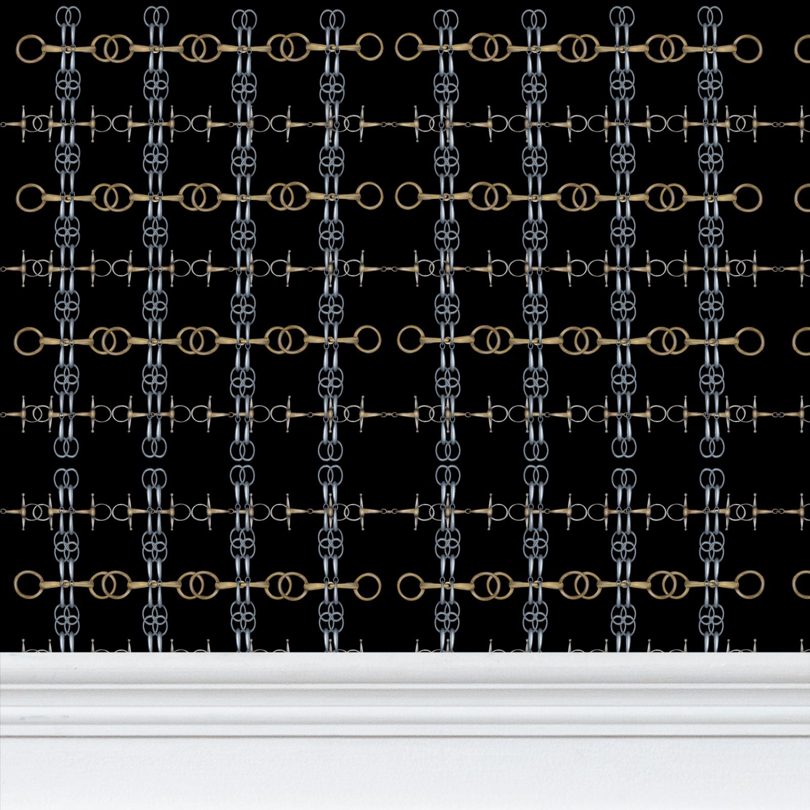 Black Gold and Silver Bit Wallpaper