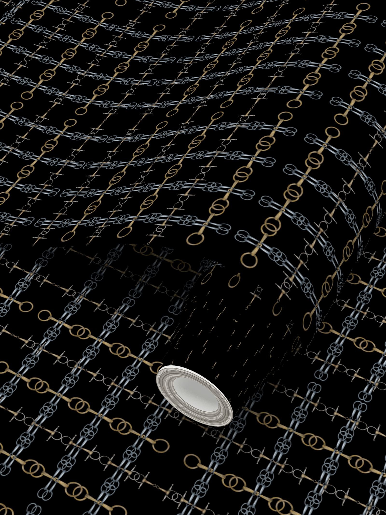 Black Gold and Silver Bit Wallpaper