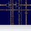 Navy Chaos Bit Pattern Wallpaper