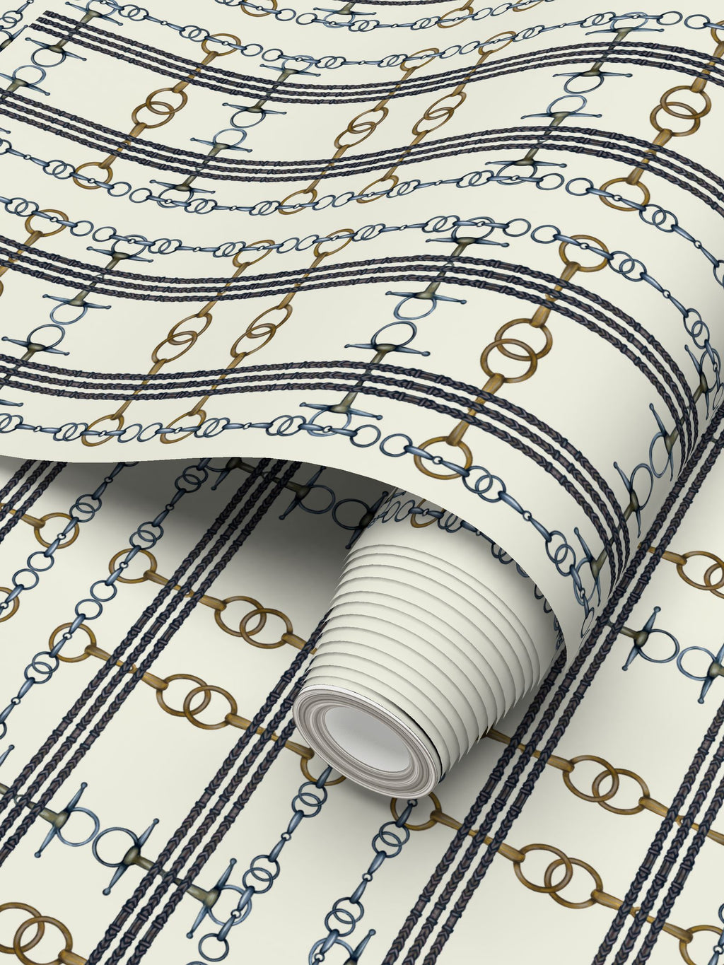 Ivory Snaffle Bit and Reins Wallpaper