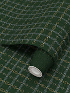 Hunter Green Gold and Silver Bit Wallpaper