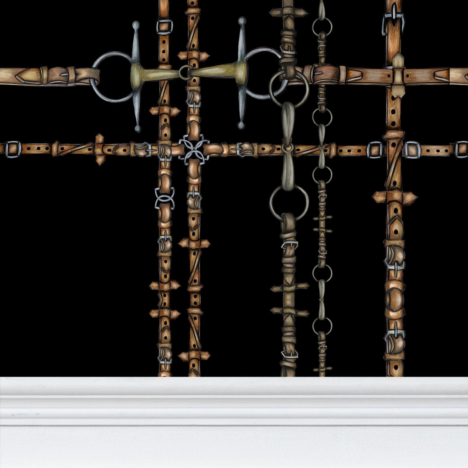 Black Chaos Bit Pattern Wallpaper Main image
