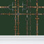 Hunter Green Chaos Bit Pattern Wallpaper