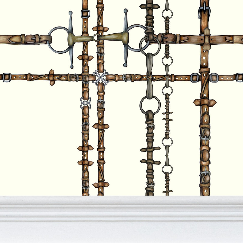 Ivory Chaos Bit Pattern Wallpaper