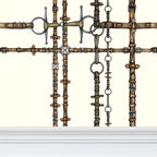 Ivory Chaos Bit Pattern Wallpaper