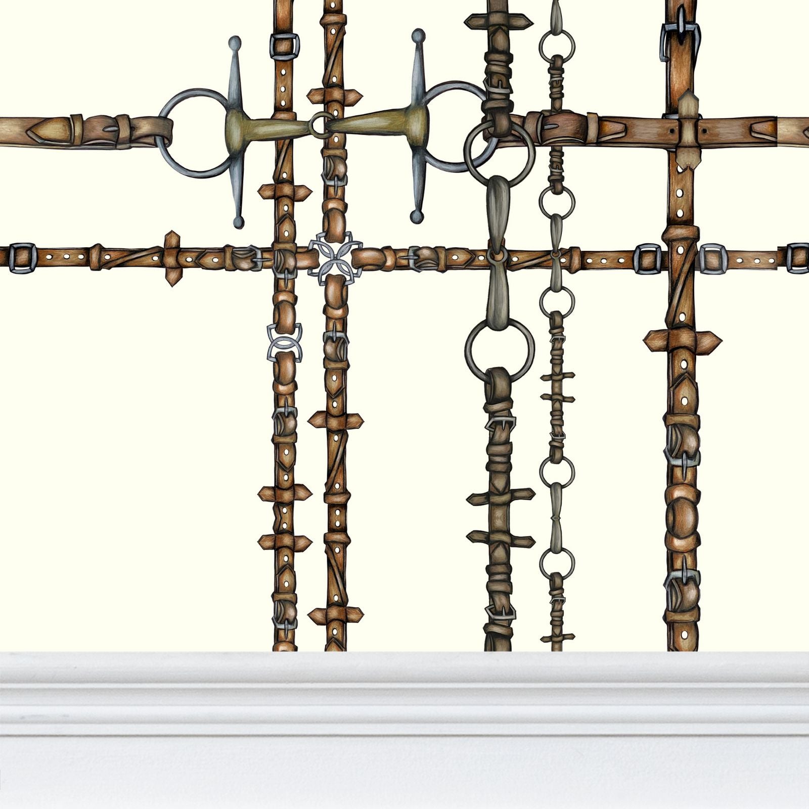 Ivory Chaos Bit Pattern Wallpaper