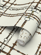 Ivory Chaos Bit Pattern Wallpaper