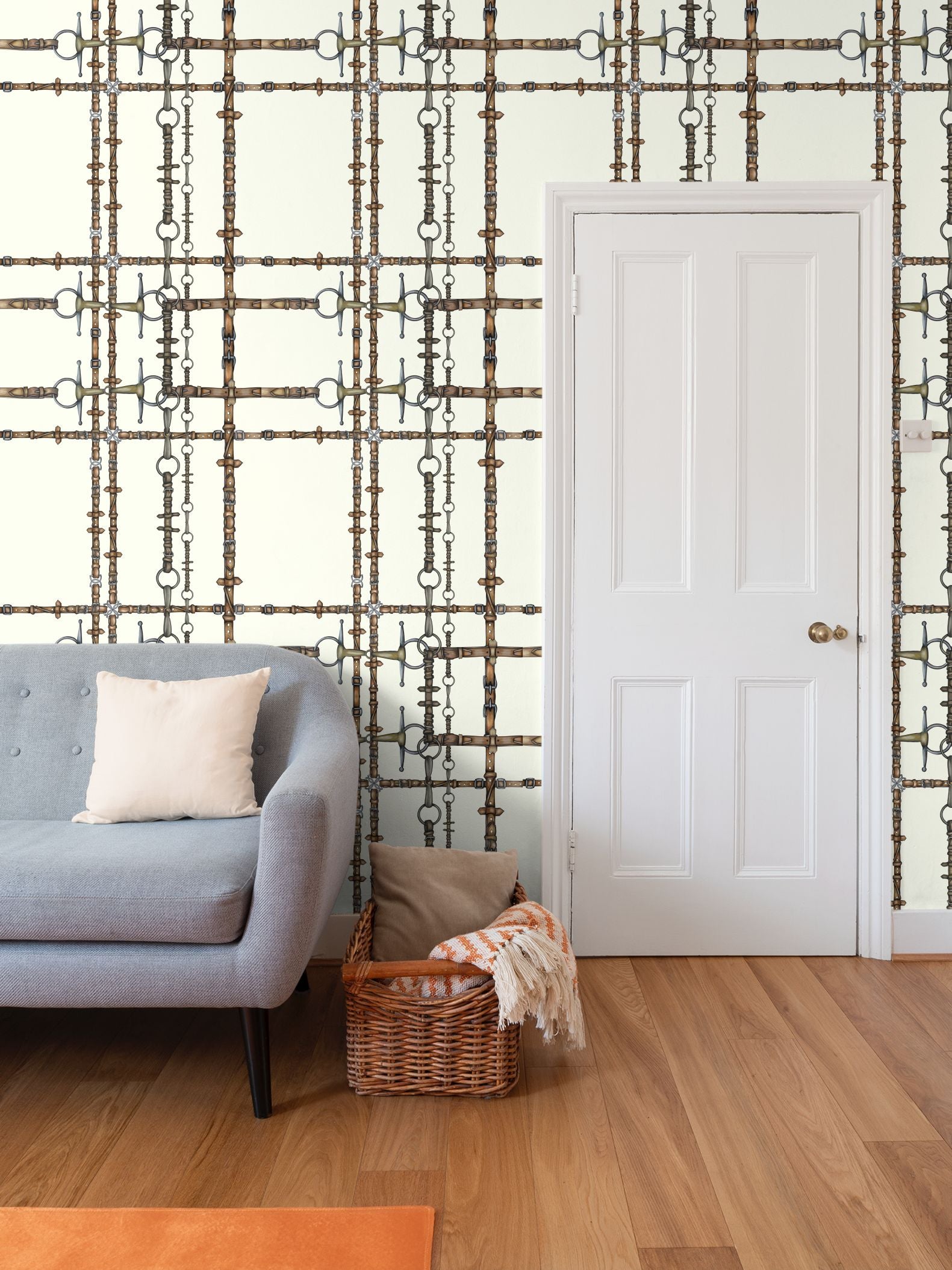 Ivory Chaos Bit Pattern Wallpaper