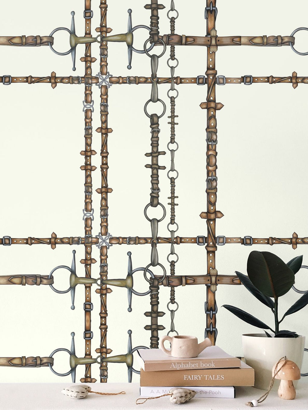 Ivory Chaos Bit Pattern Wallpaper