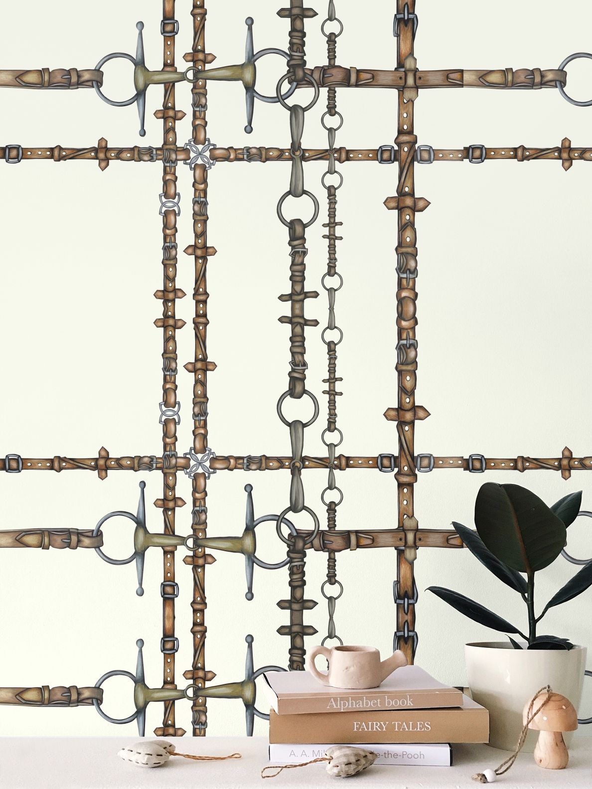 Ivory Chaos Bit Pattern Wallpaper