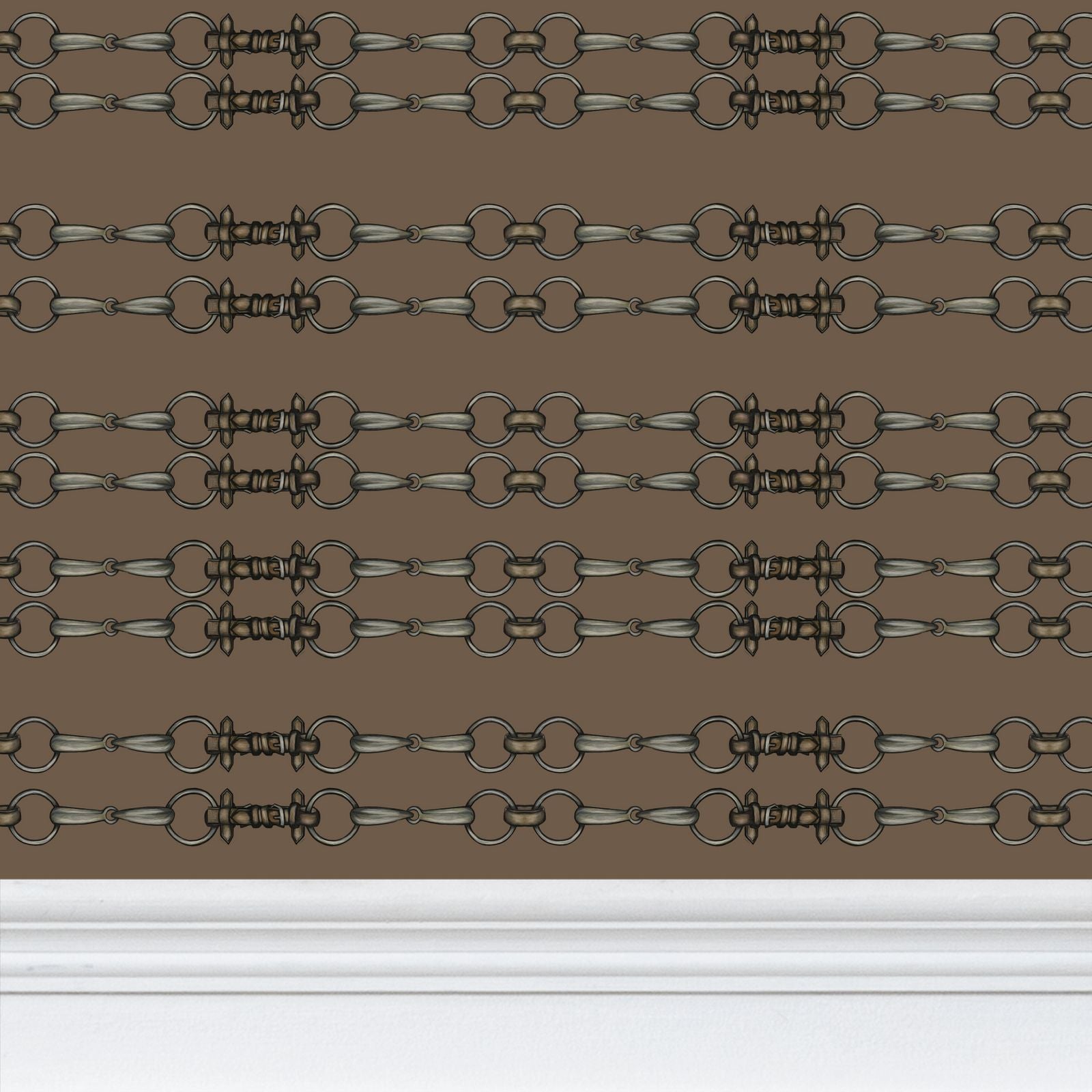 Brown Simple Brown Bit Pattern Wallpaper Main image