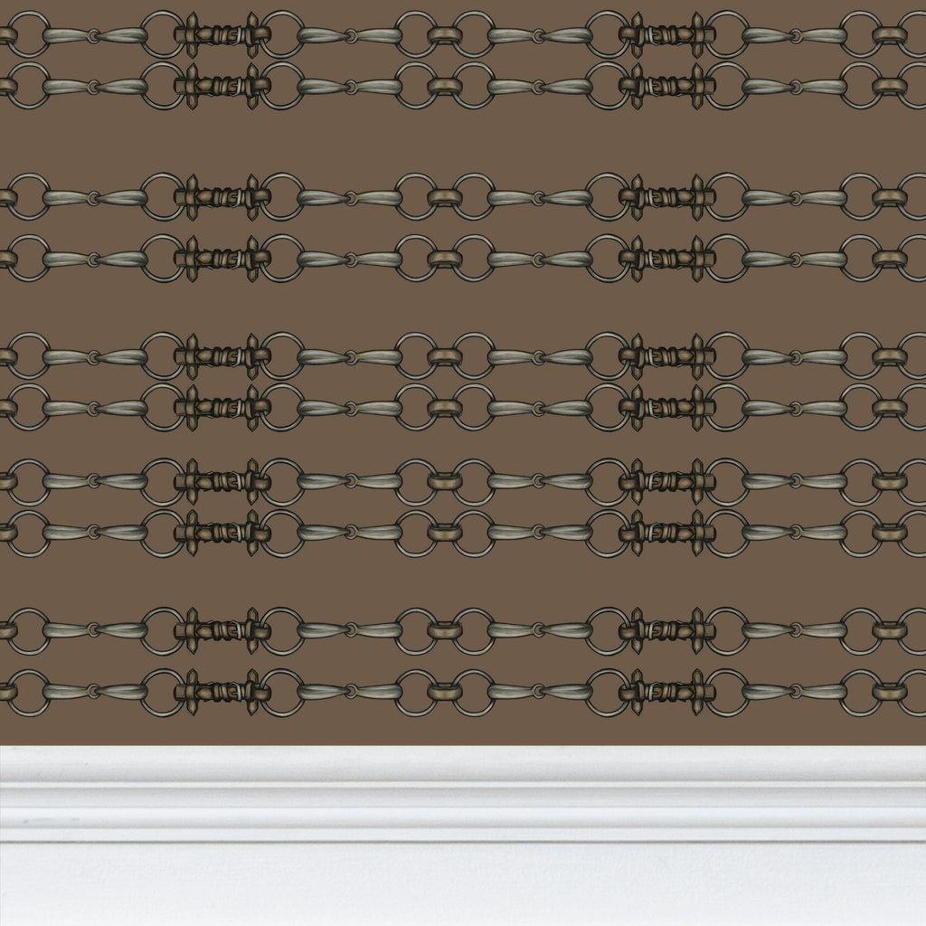 Brown Simple Brown Bit Pattern Wallpaper